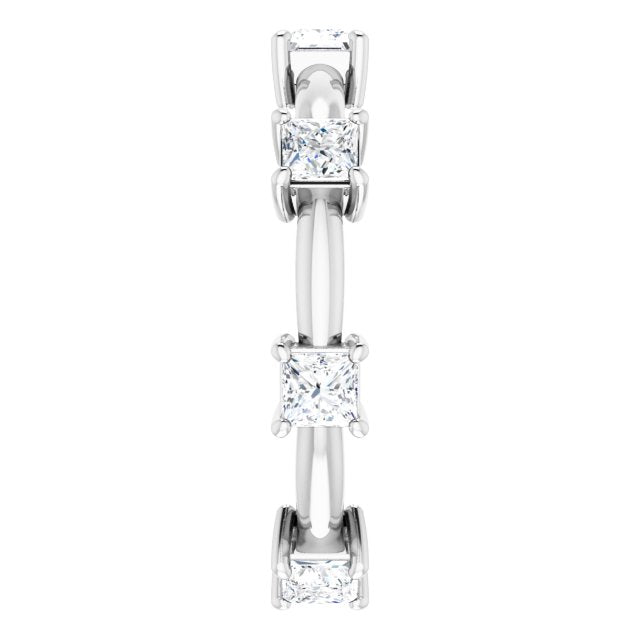 1.26 ct. Princess Diamond Eternity Band-VIRABYANI